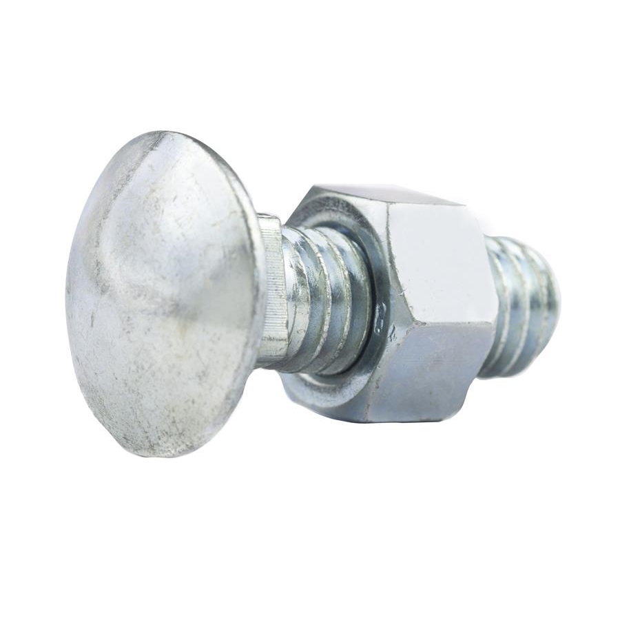 PARAFUSO FRANCES 3/16X1.1/2 UNC GRAU 2 PASSO 24 COM PORCA ZINCADO BRANCO