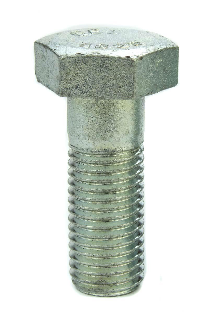 PARAFUSO SEXTAVADO 3/4X2.1/2 UNC ASTM A-325 PASSO 10 ROSCA PARCIAL ZINCADO BRANCO