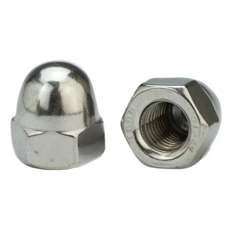 PORCA CALOTA 5/16 UNC (INOX 304 - PASSO 18 - CH 1/2)