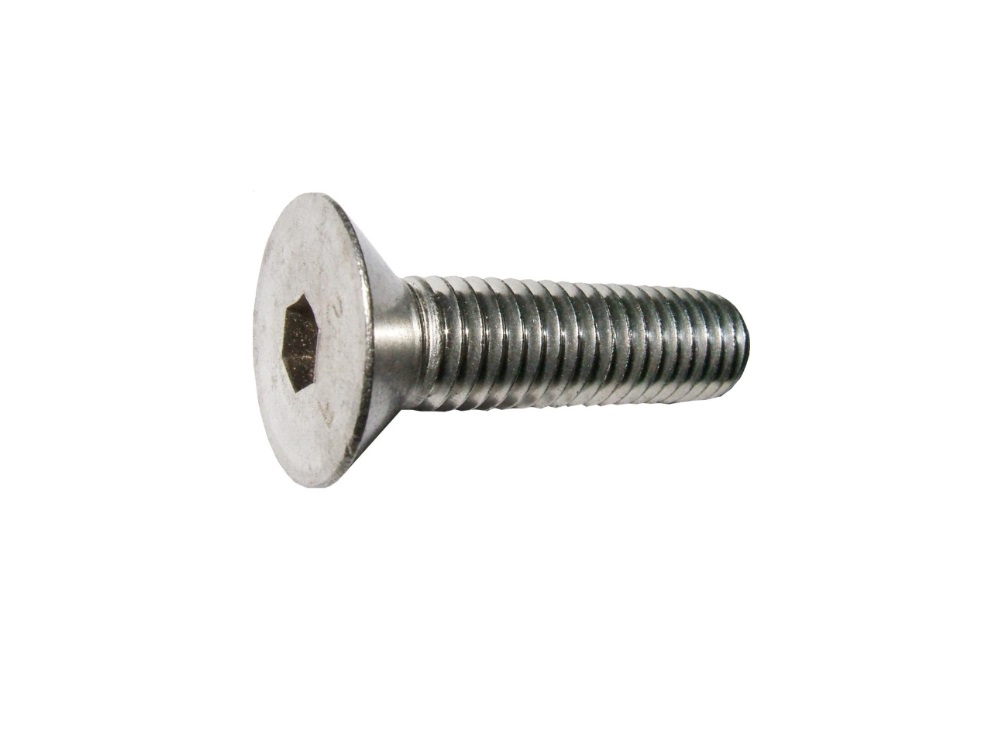 PARAFUSO ALLEN 4X12 MA CABECA CHATA A2-70 INOX PASSO 0,7 ROSCA INTEIRA - Foto 1