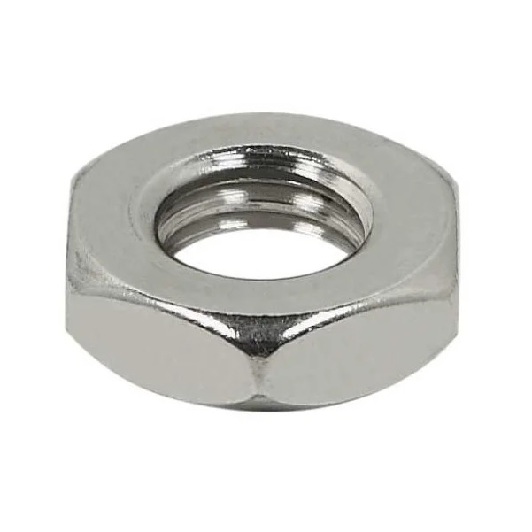 PORCA SEXTAVADA 1/8 UNC (GRAU 2 - 40 FIOS - CH 1/4) ZINCADO BRANCO BAIXA - Foto 1