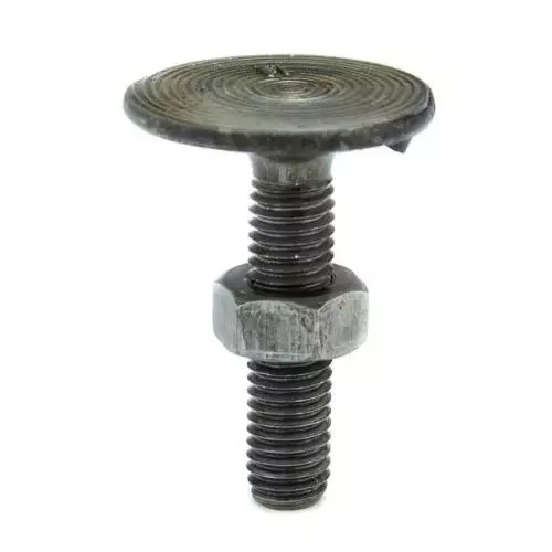 PARAFUSO CORREIA ELEVADORA 5/16X7/8 UNC (GRAU 2 - 18 FIOS - COM PORCA) POLIDO CABECA 28MM