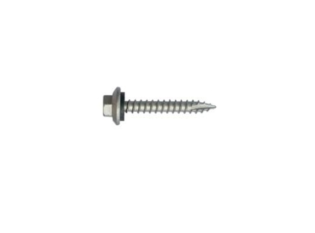 PARAFUSO OGIVADA #17 10-16X1.1/2 (4,8X38) ROSCA HI-LO CABEA SEXTAVADA ARRUELA FIXA EPDM ECOSEAL 1500H - Foto 1