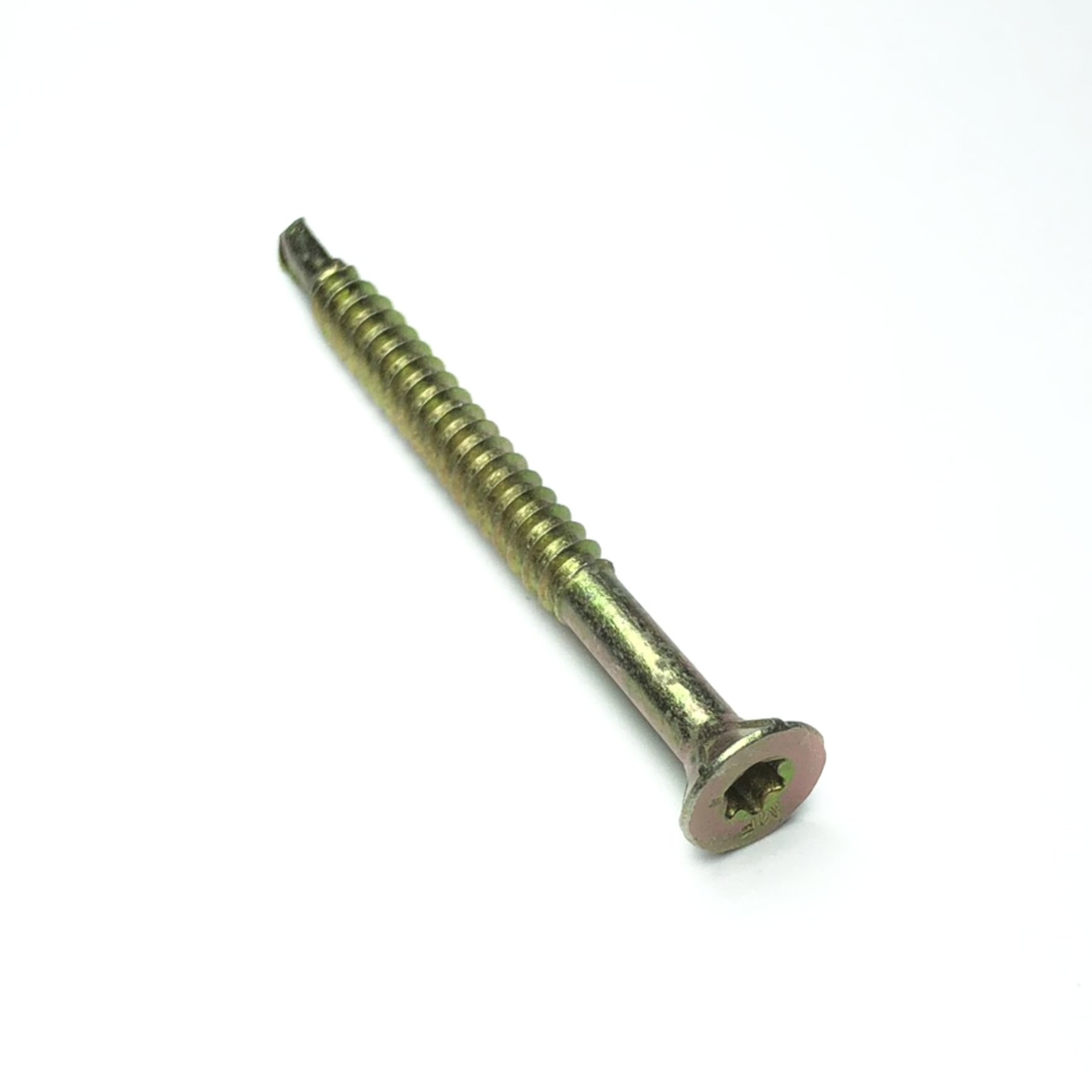 PARAFUSO BROCANTE #2 4,0X45 CABE�A CHATA ESTRIAS ESCARIANTES BICROMATIZADO TORX T-15 - Foto 1