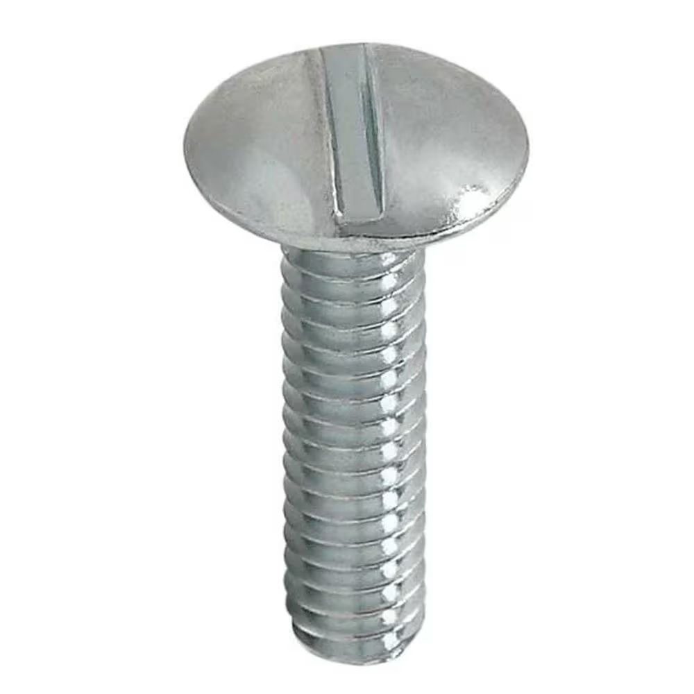 PARAFUSO MAQUINA 1/4X7/8 CABEA LENTILHA FENDA ZINCADO