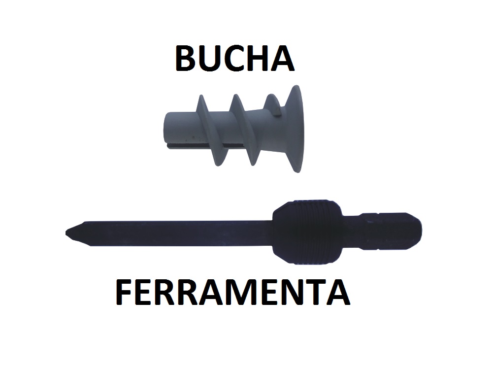 BUCHA NYLON ATARRAXANTE PARA DRYWALL 4,5X25 PARA PARAFUSO  - Foto 1