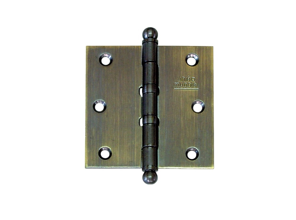 DOBRADI�A 3X3 COM BOLA E ANEL ANTIQUE ESCOVADO (*) - Foto 1