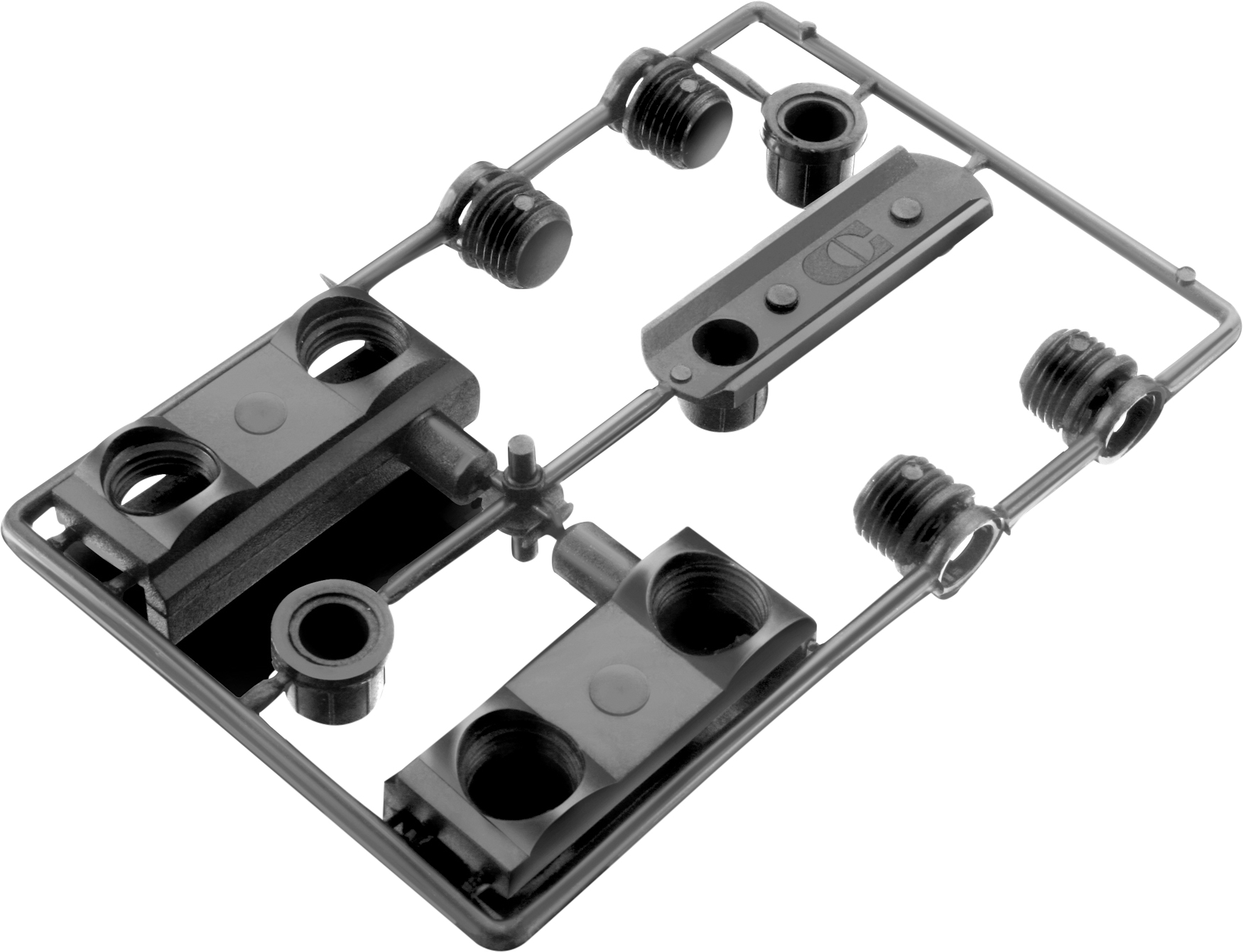 DOBRADIA PARA VIDRO NYLON PRETA COMUM