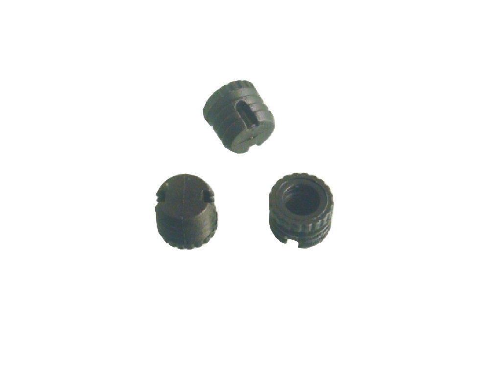 BUCHA PLASTICA PARA  GIROFIX 9MM PRETA COM ROSCA SOBERBA - Foto 1