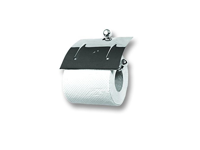 *PORTA PAPEL HIGIENICO COM TAMPA INOX TRADICIONAL R2248 - Foto 1