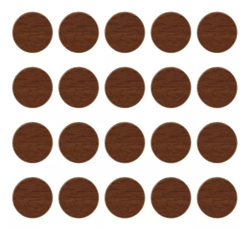 TAPA FURO ADESIVO 19MM MOGNO (CARTELA COM 24 UNIDADES)