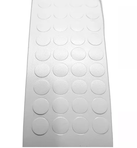 TAPA FURO ADESIVO 13MM BRANCO LISO (CARTELA COM 27 UNIDADES) - Foto 1