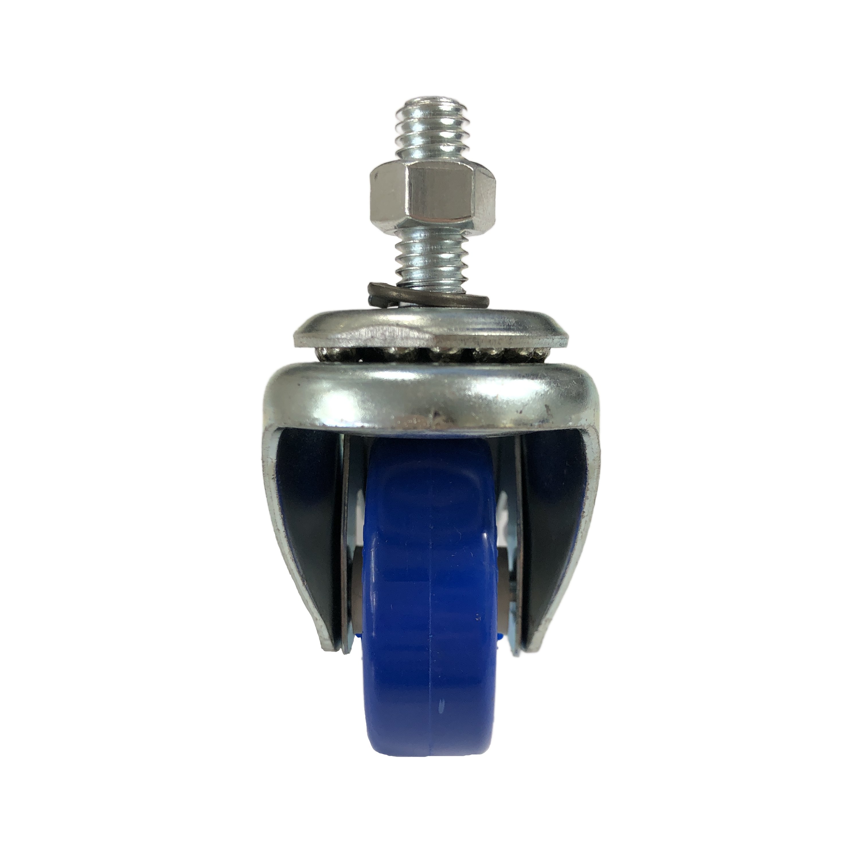 RODIZ�O GIRAT�RIO 210 GLE 2X3/4 COMPOSTO TERMOPLASTICO AZUL COM FREIO PARAFUSO 3/8X25MM CAPACIDADE 40KG  - Foto 2