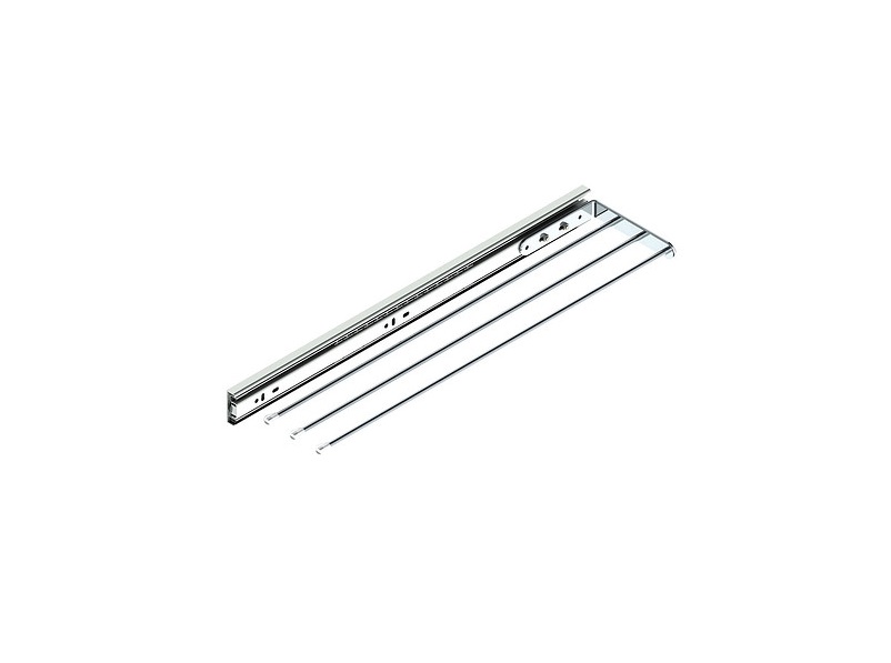 PORTA TOALHA 3 HASTES P475/L110/H35 BRANCO COM TRILHO - Foto 1