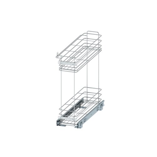 PORTA LATA H490/L/160/P460 CROMADO COM TRILHO LATERAL