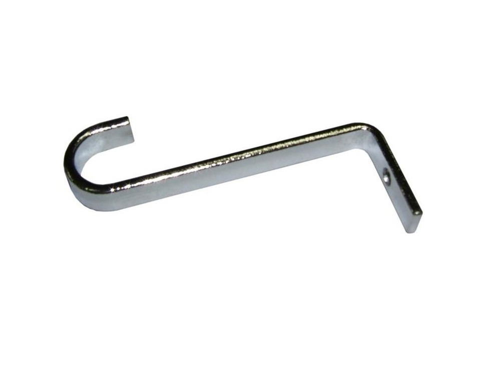 GANCHO PARA TUBO OBLONGO CROMADO COM PARAFUSOS - Foto 1