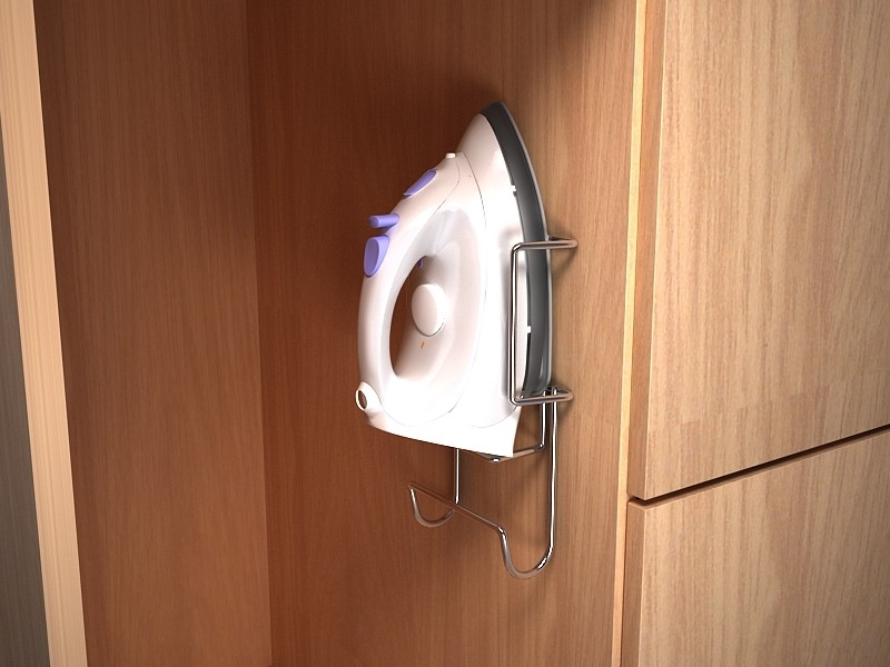 SUPORTE PARA FERRO CROMADO COM PF H210/L121/P50  - Foto 1