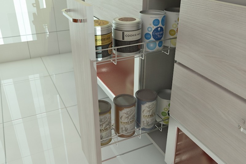 PORTA LATA H455/P135/L435 BRANCO COM TRILHO - Foto 1