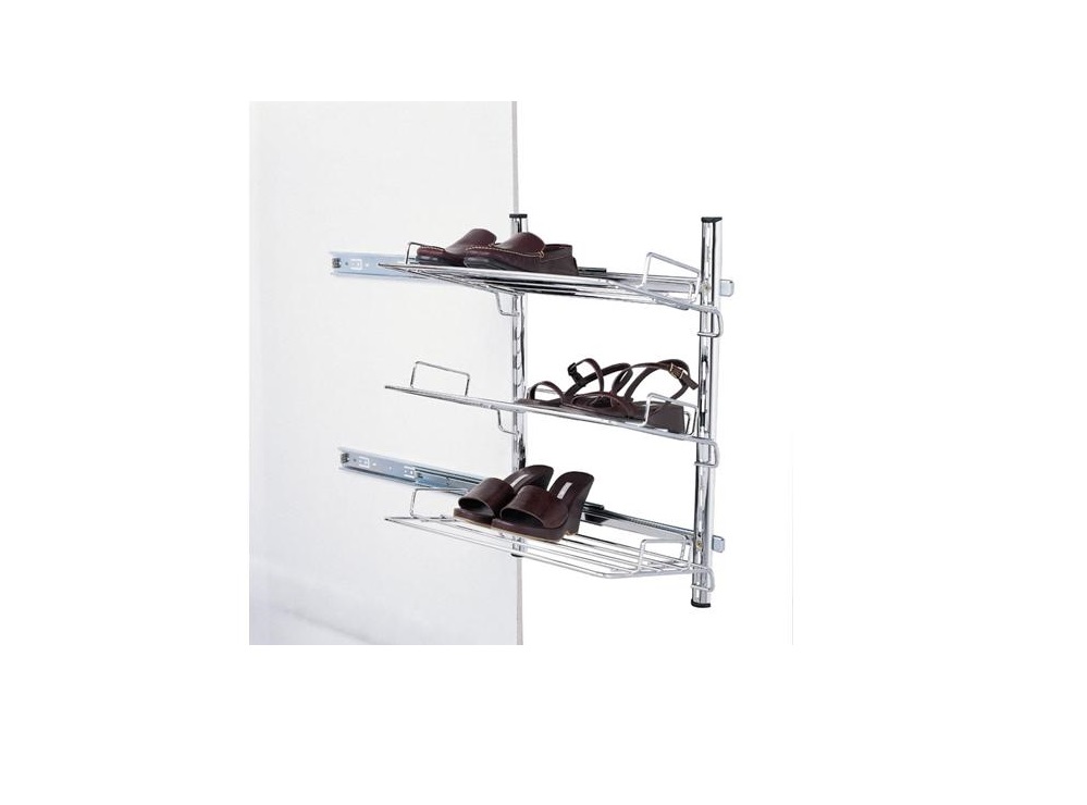 SAPATEIRA LATERAL 60CM CROMADO H620/L368/P490 COM TRILHO - Foto 1
