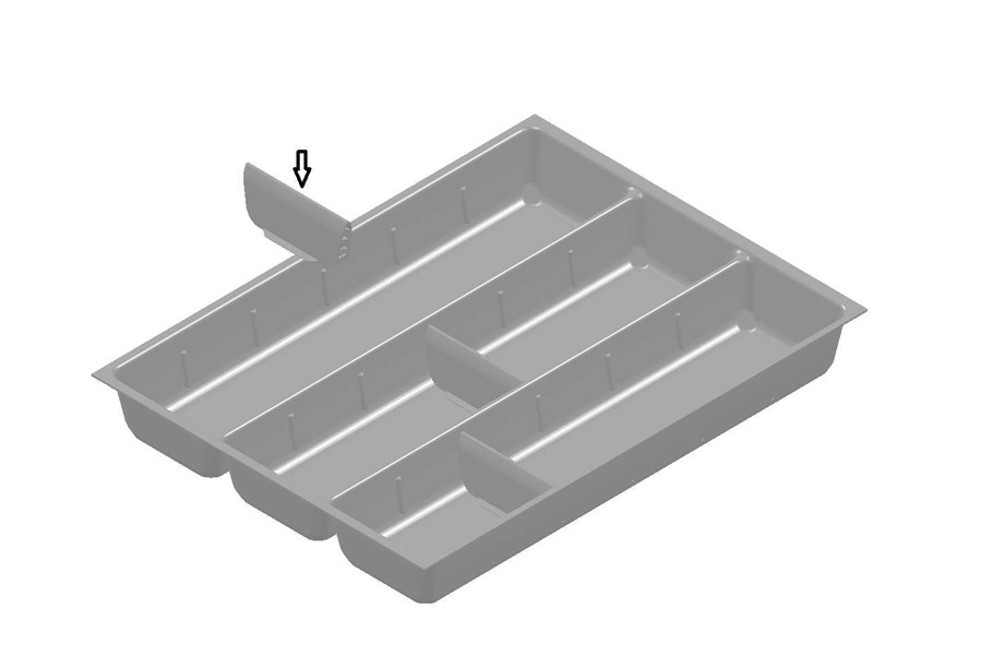 CONJUNTO DIVISOR TALHER COMPONIVEL 385MMX485MMX52MM BRANCO 400 RMR - Foto 2