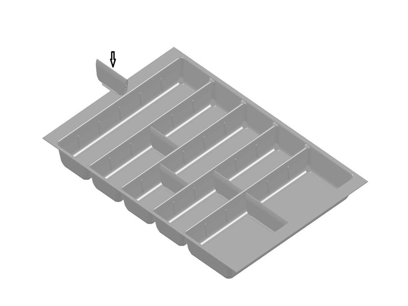 CONJUNTO DIVISOR TALHER COMPONIVEL 595MMX485MMX52MM BRANCO 700 RMR - Foto 2