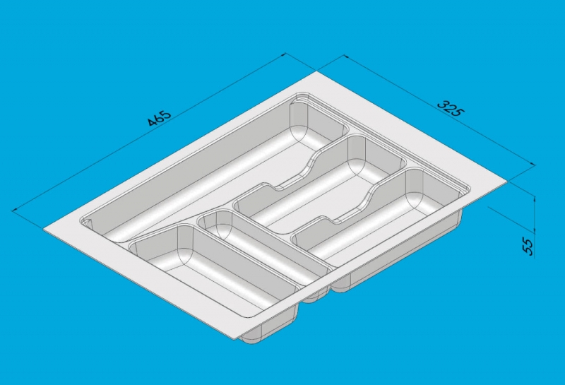 DIVISOR TALHER 325MMX465MMX55MM BRANCO R10660 RMR - Foto 1