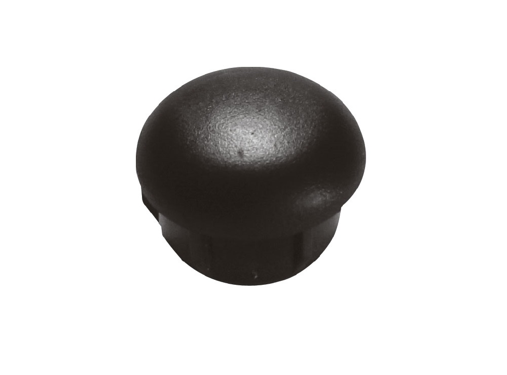 PONTEIRA PLASTICA 3/4 BOLA INTERNA PRETA PARA CADEIRA - Foto 1