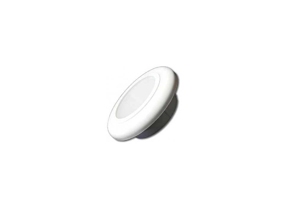 LUMINARIA REDONDA 3 LED 6000K (BRANCA) SUPERLED CROMADO (*) - Foto 1