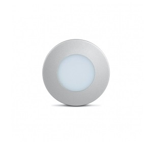 LUMINARIA REDONDA 3 LED 6000K (BRANCA) CROMADO (*)