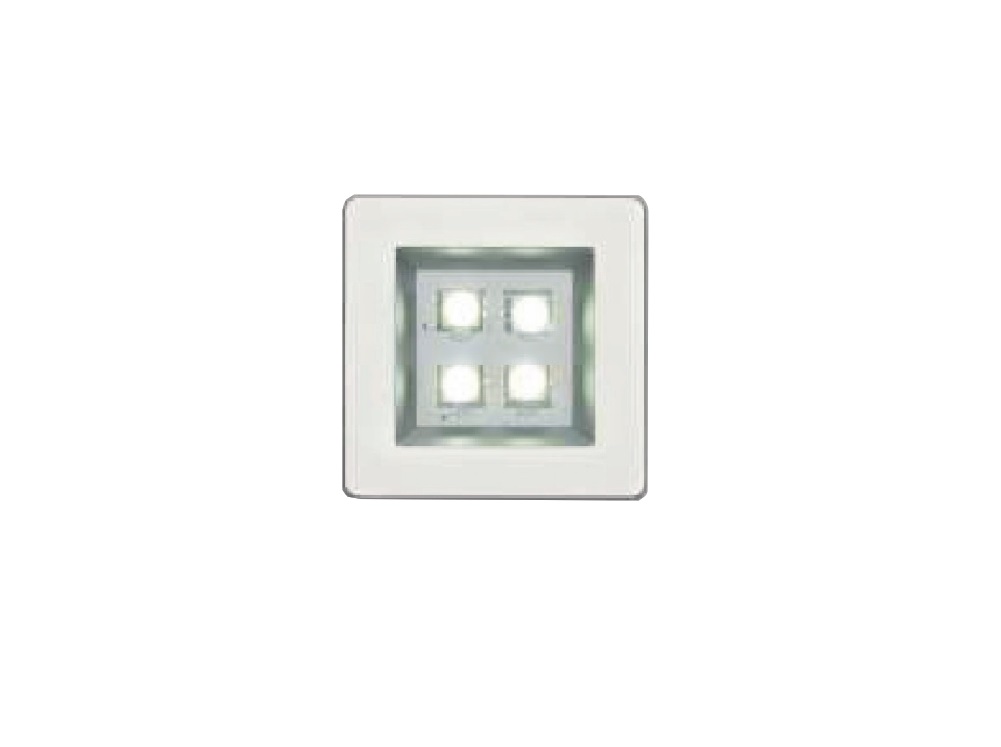 LUMINARIA 40X40 6500K (BRANCA) 4 LED SMD PRATA BASE (*) - Foto 2