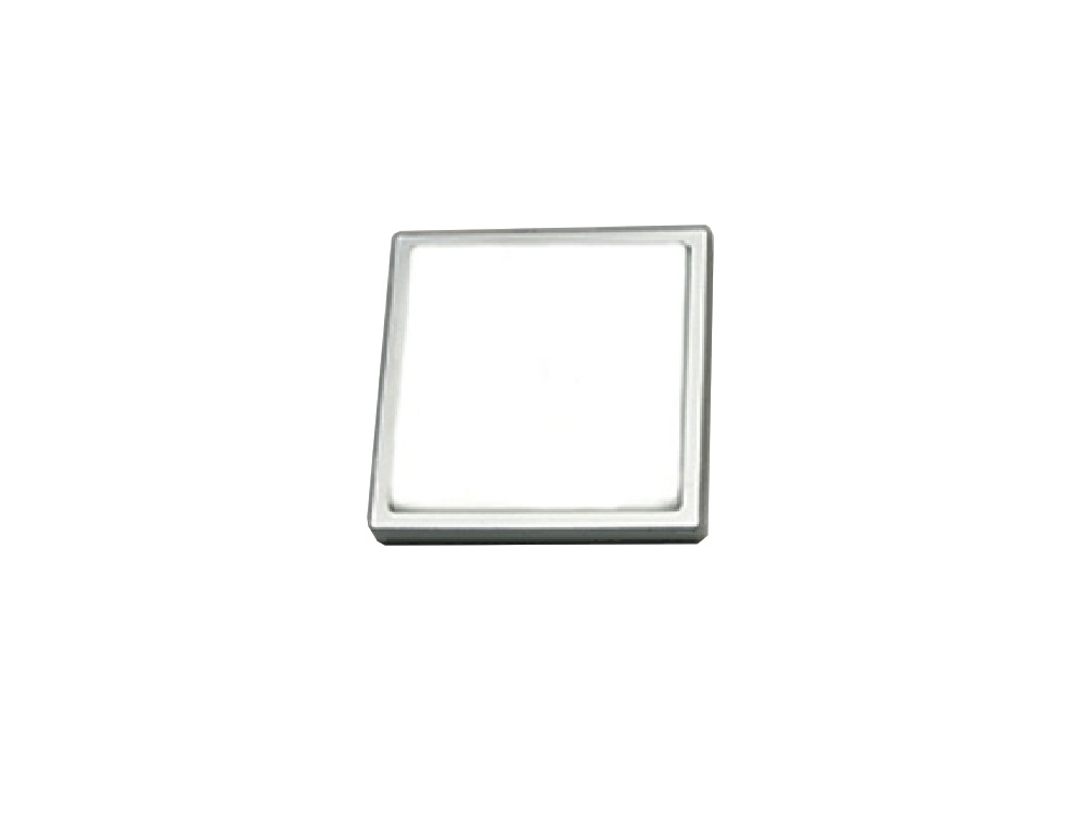 LUMINARIA QUADRADA SLIM 6500K (BRANCA) 8 LED SMD PRATA 13708 BASE (*) - Foto 2