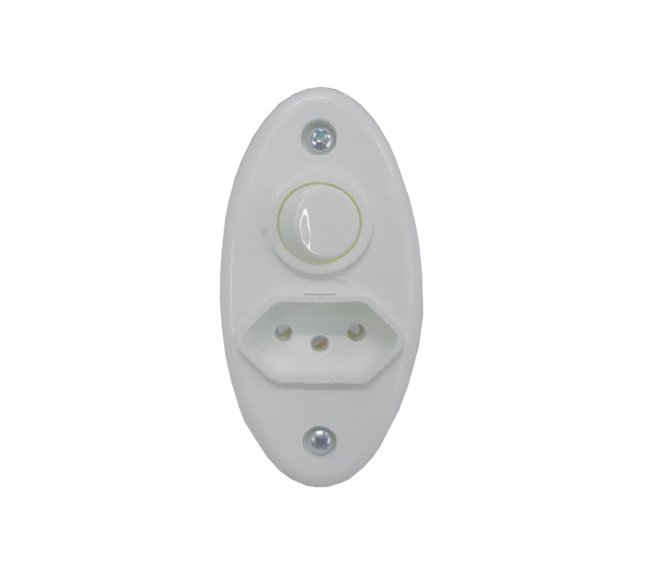TOMADA 2P+T + INTERRUPTOR BRANCA PARA MOVEIS (*) - Foto 3