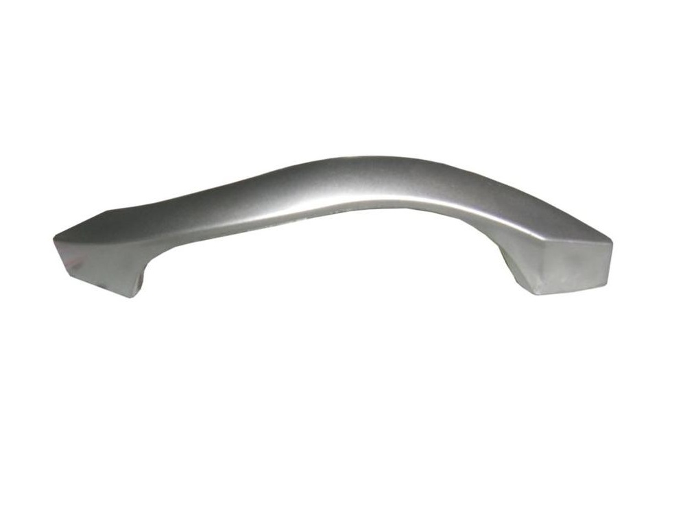 PUXADOR PLASTICO SULBRASIL CARIBE ALUMINIO FOSCO 96MM