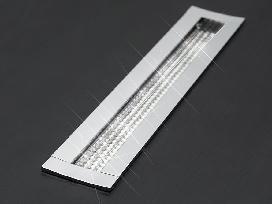 PUXADOR SMART EMBUT  FURA��O 64 CROMADO COM DIAMOND (81MM) - Foto 1