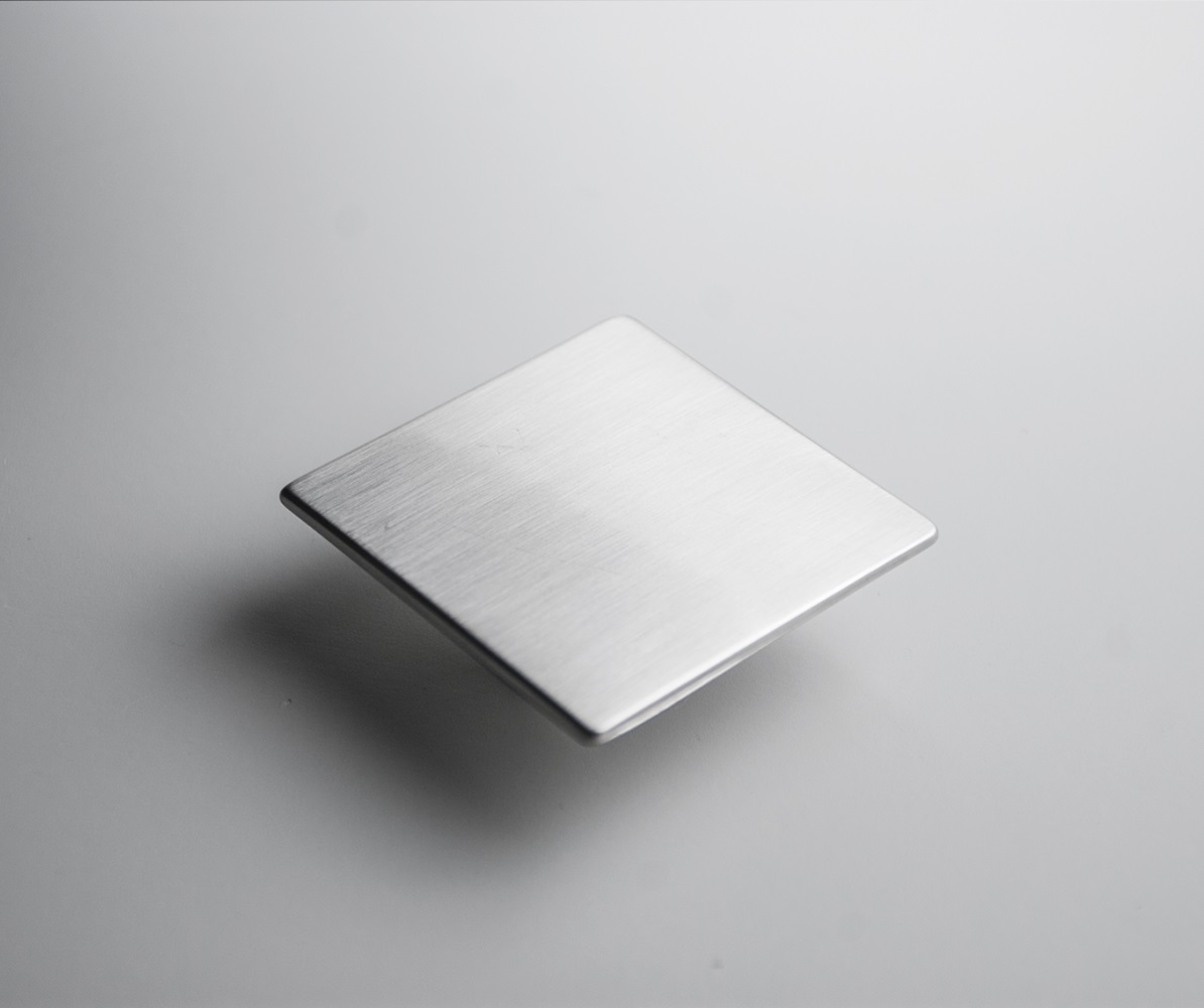 PUXADOR PLANA  FURA��O 16 CROMADO 50X50MM - Foto 1