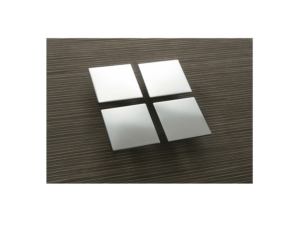 PUXADOR PLANA  FURA��O 16 CROMADO 50X50MM - Foto 2