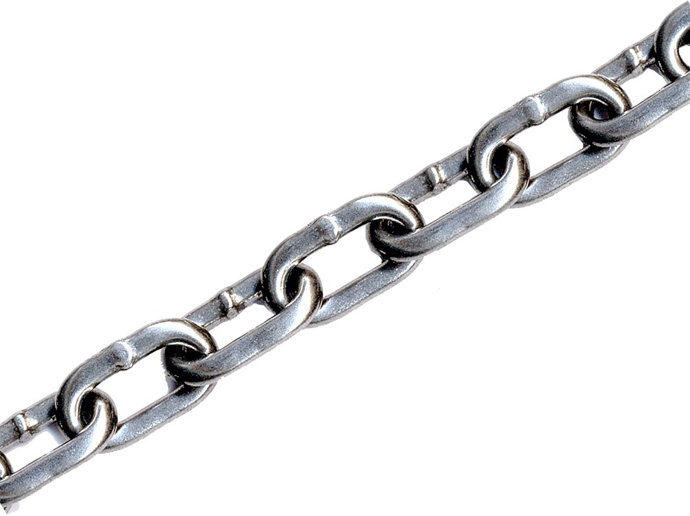 CORRENTE SOLDADA 19MM POLIDA ELO CURTO