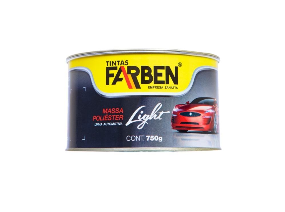 MASSA POLIESTER 750GR LIGHT FARBEN - Foto 1
