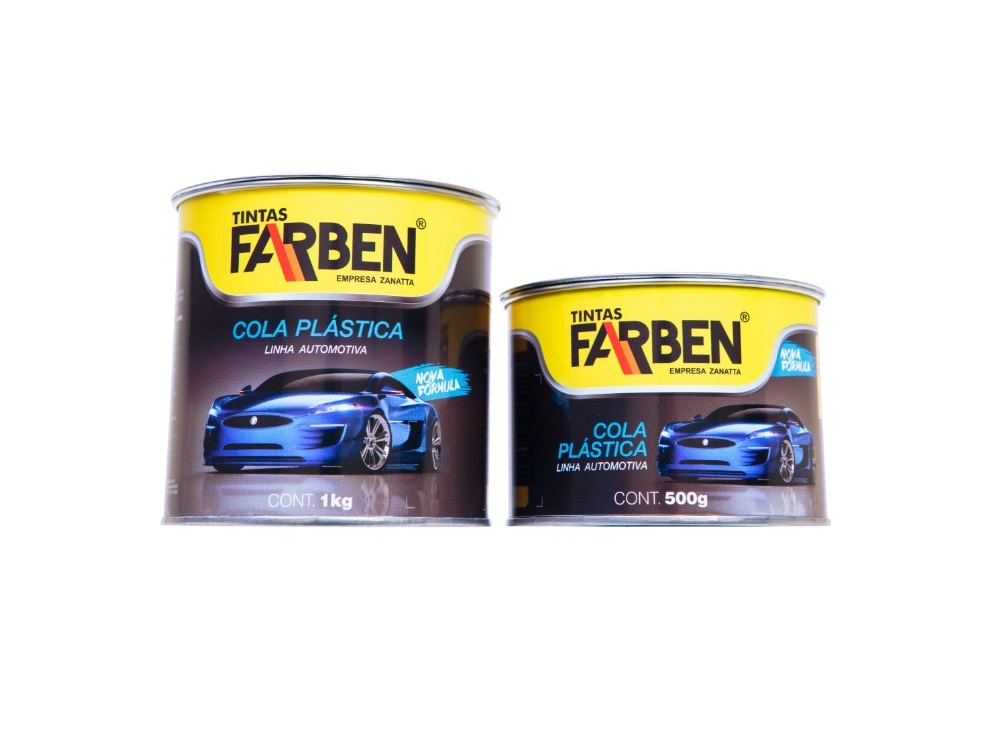 COLA PLASTICA 500GR BRANCA FARBEN - Foto 1