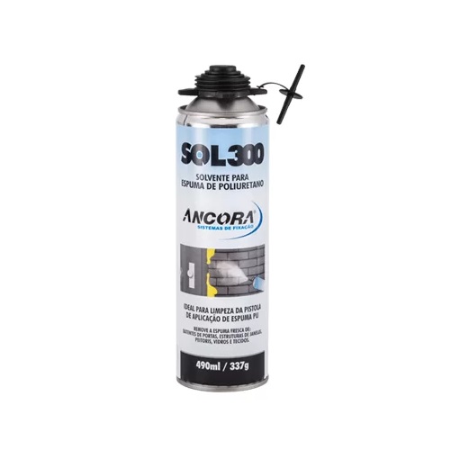 SOLVENTE PARA REMO��O ESPUMA EXPANSIVA PU 490ML/337GR ANCONRA