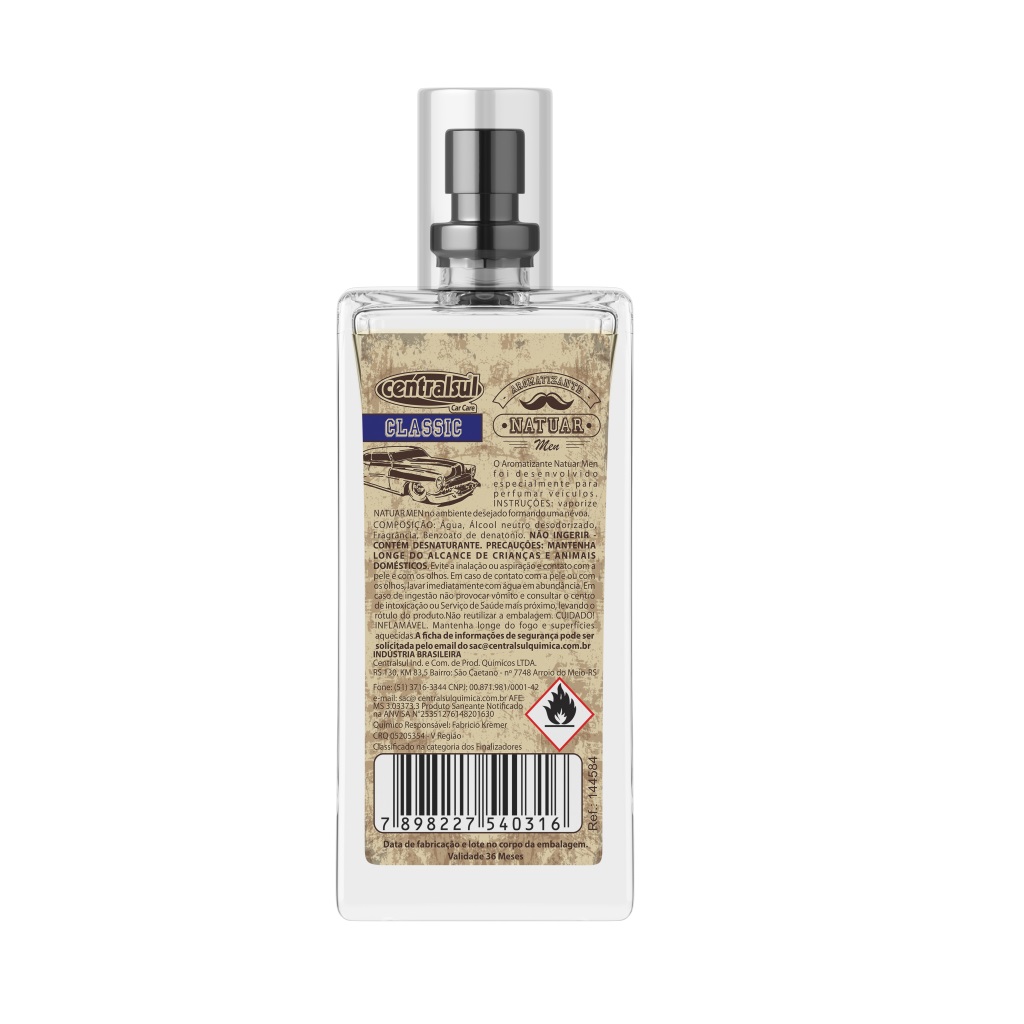 AROMATIZANTE SPRAY NATUAR MEN CLASSIC 45ML - Foto 1