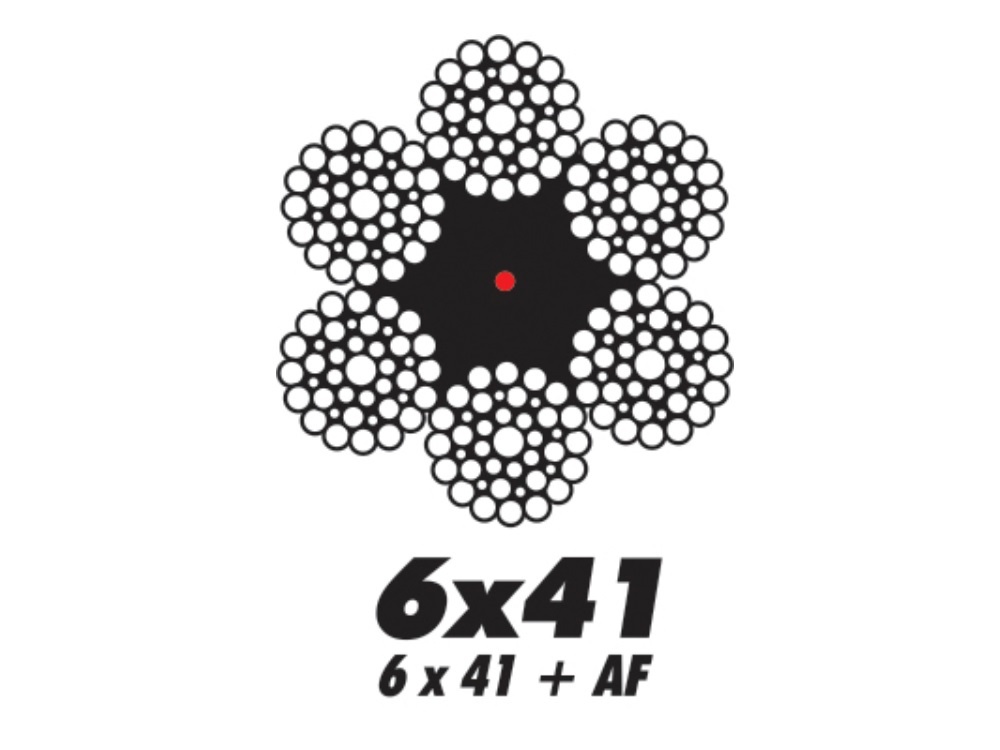 CABO DE ACO 12,7 - 1/2 POL AF - 6X41 TRD W.SEALE - 