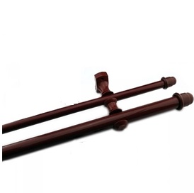 KIT VARO MDIO DUPLO 2,5 METROS MOGNO 180224