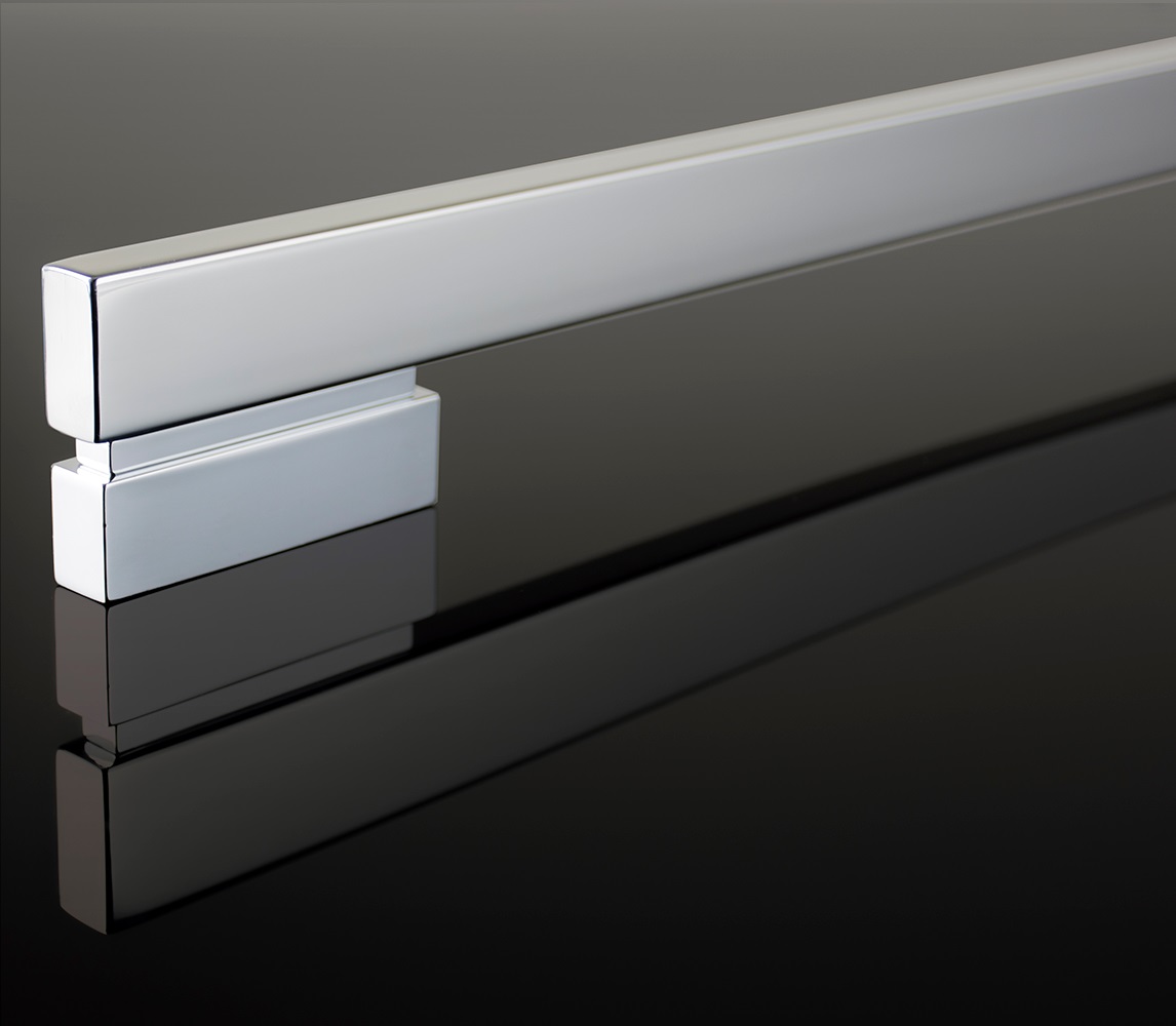 PUXADOR DE PORTA DUPLO 500MM INOX POLIDO MOMA  - Foto 1