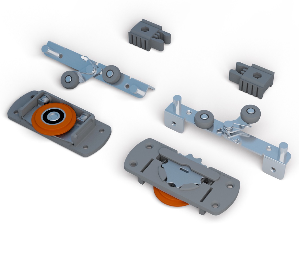 SISTEMA PORTA DE CORRER ALUMINIO/MADEIRA CD50E EMBUTIR GUIA INTELIGENTE 