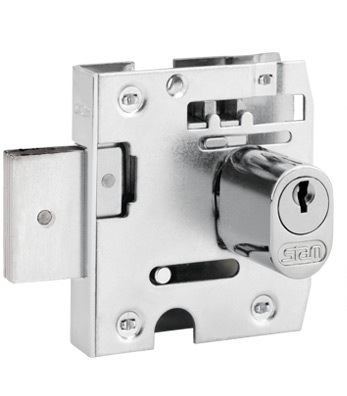 FECHADURA 2004 PARA VIDRO BATER OVAL CROMADO BLINDEZ - Foto 1