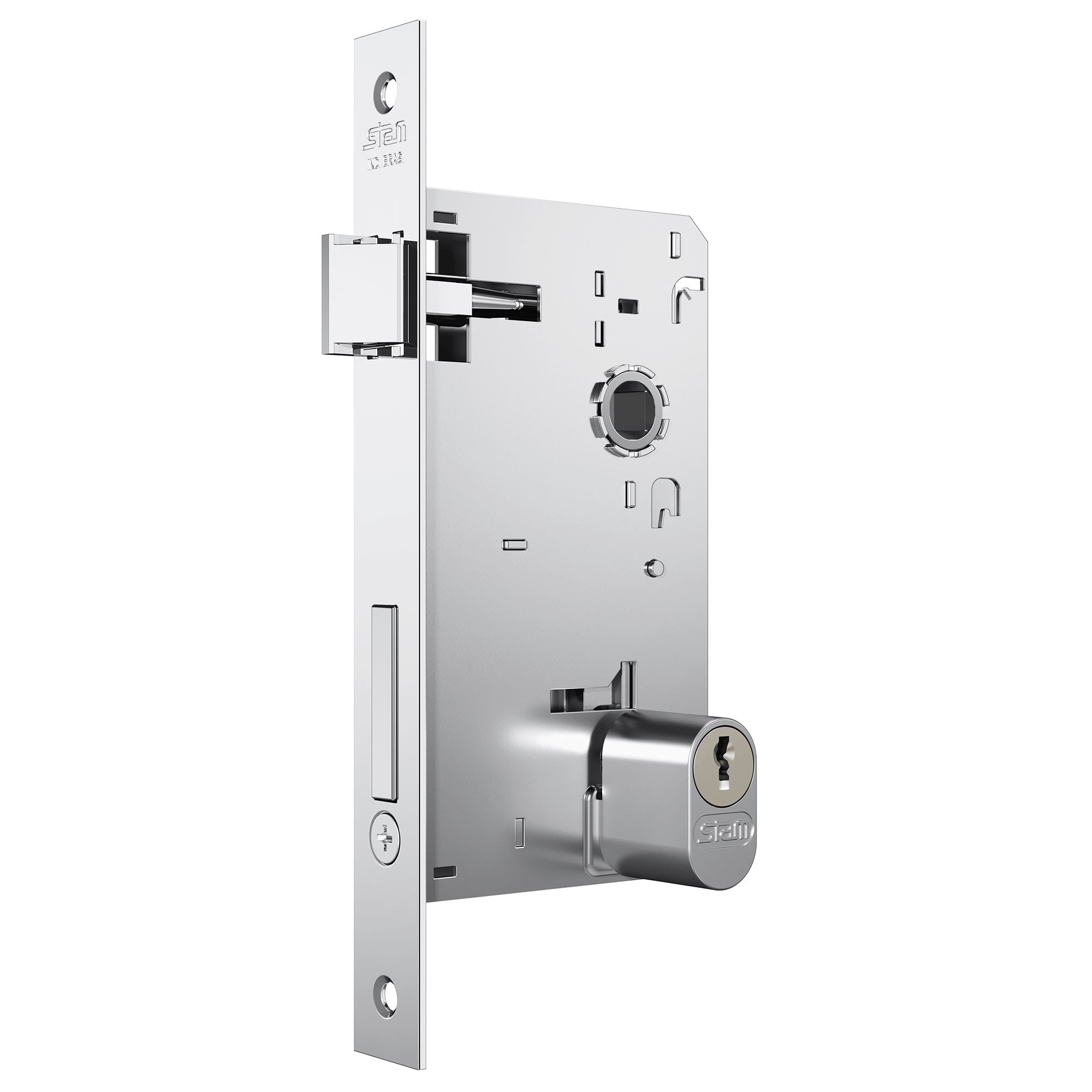 FECHADURA 3000 EXTERNA 73MM CLASSIC ANTARES CROMADO - Foto 1