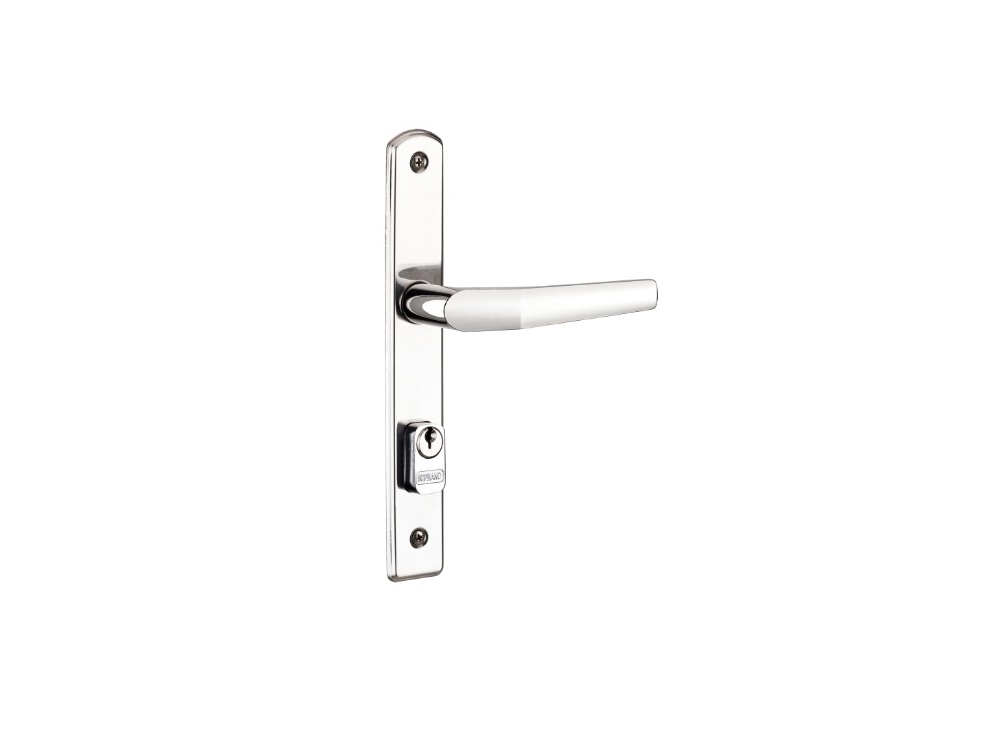 FECHADURA EXTERNA ESTREITA 38MM 520 CROMADA POPLINE - Foto 1