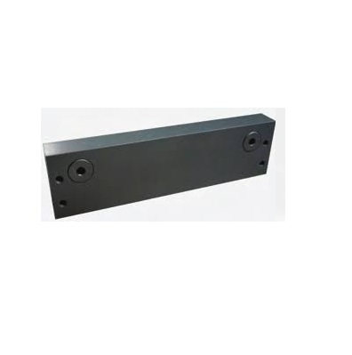 SUPORTE U PARA CONTRA FECHO VIDRO T376-04 CINZA