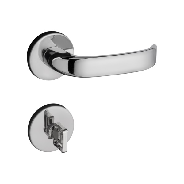 FECHADURA MAGNUM ROSETA 931-80 BANHEIRO CROMADA 40MM ZMK - Foto 1